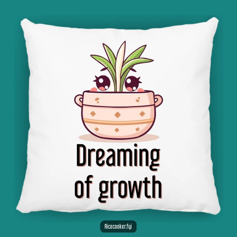 Funny Wide-Eyed Pot Pillow: Comfy and Cute Plant Accent