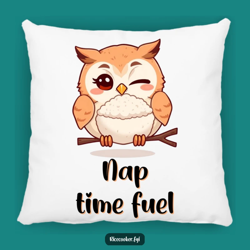 Funny Winking Owl Rice Ball Pillow: Cuddle Up with Comfort and Comedy!