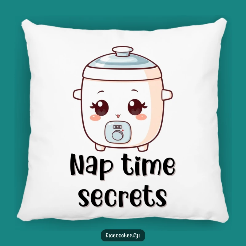 Funny Winking Rice Cooker Pillow, Cozy Wide-Eyed Cushion, Humorous Comfort Gift