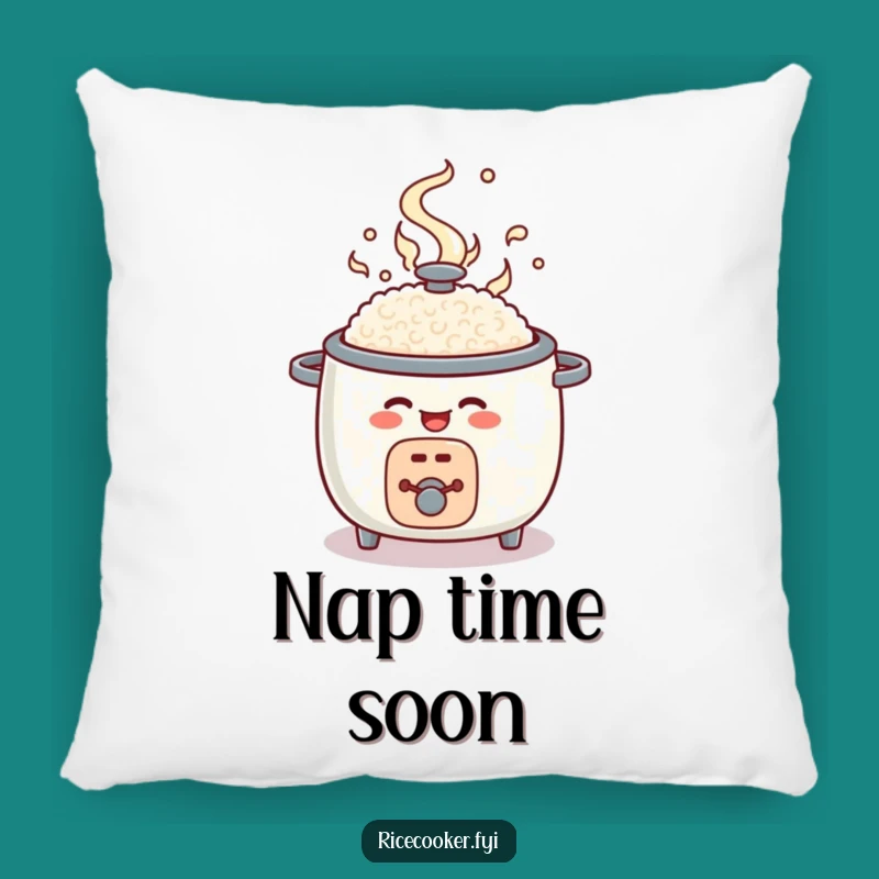 Funny Rice Cooker Pop Open Pillow: Cozy Kitchen Comfort Gift