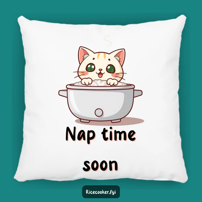 Funny Cat Rice Cooker Pillow - Comfy and Hilarious Accent for Cat Lovers' Homes