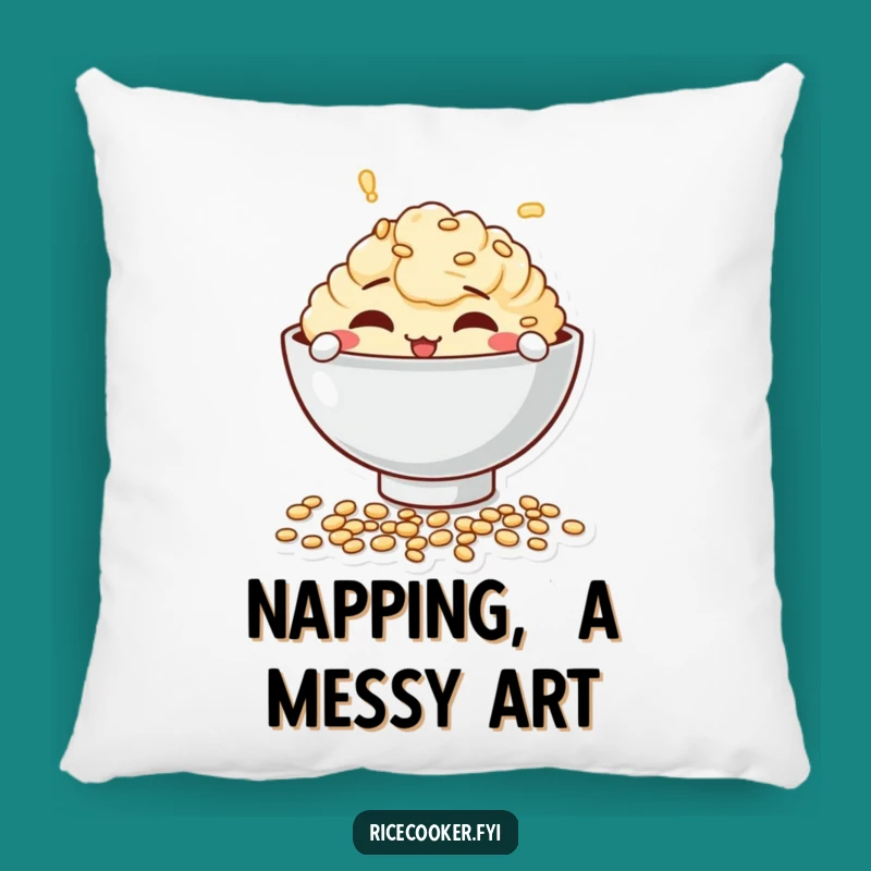 Funny Bowl Pillow: Cozy Cushion for Playful Kitchen Vibes