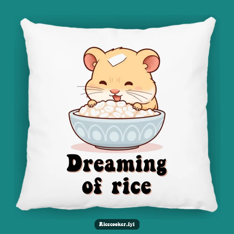 Soft Funny Hamster Rice Snuggle Pillow: Cozy Up with Delicious Comfort!