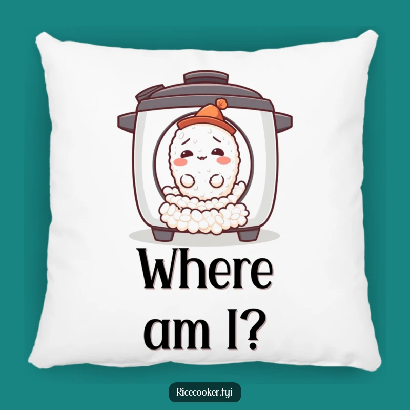 Funny Confused Rice Grain Pillow - Comfy & Quirky Decor for Your Space