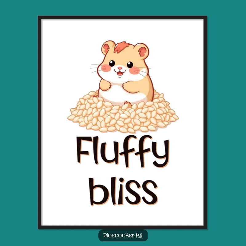 Funny Hamster Rice Digital Art: Instant Joy - A Downloadable Funny Gift