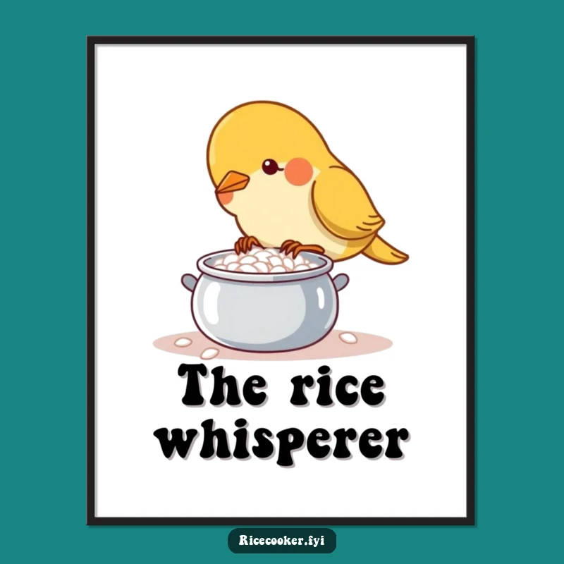 Funny Bird Chef Digital Art: Culinary Excellence, Perfect Funny Gift