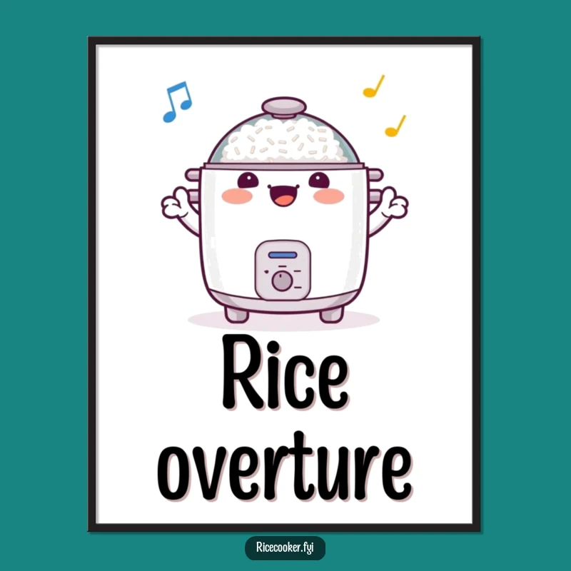 Funny Cheerful Rice Cooker Digital Art: Instant Melody!