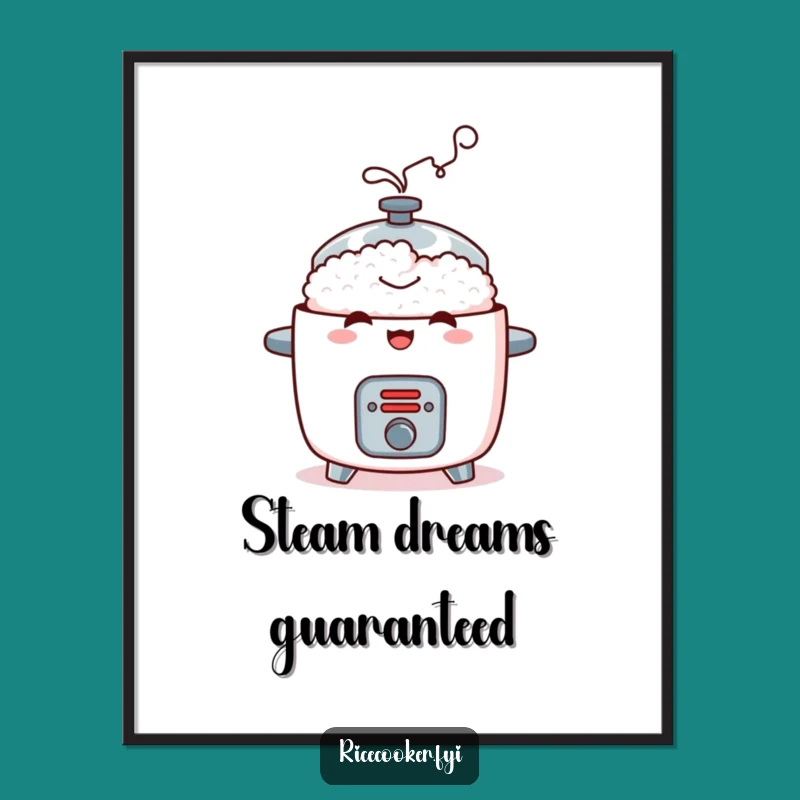 Funny Mischievous Rice Cooker Digital Art - Steamy Decor, Instant Humorous Download