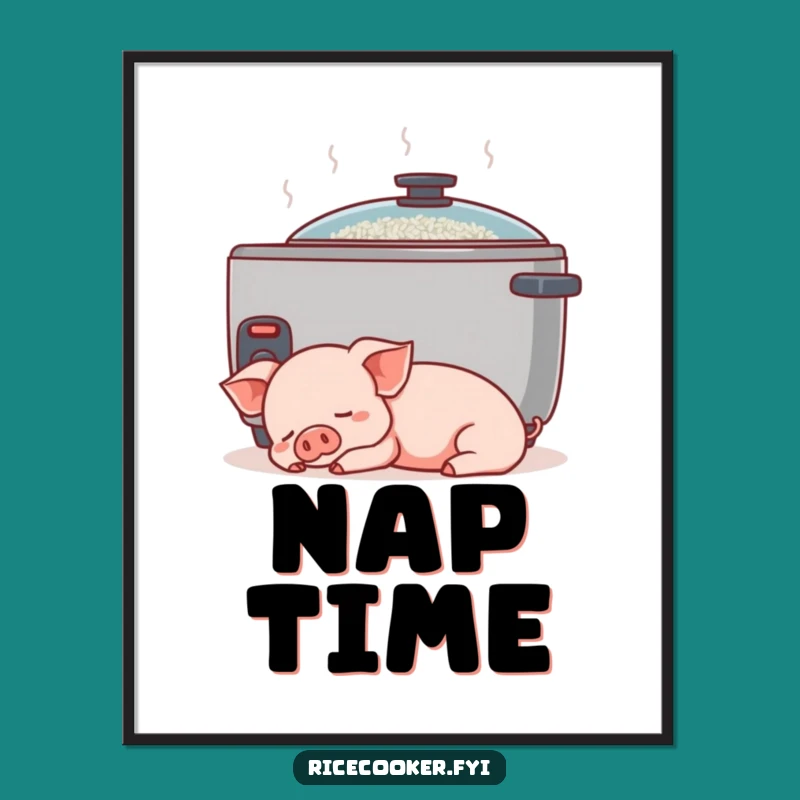 Funny Piglet Digital Art: Hilarious Wall Decor for a Peaceful Space