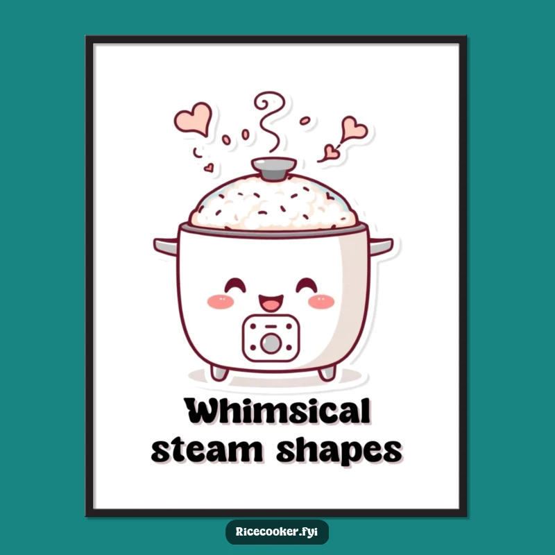Funny Whimsical Steam Digital Art Print - Dreamy Cooker Decor for Any Room