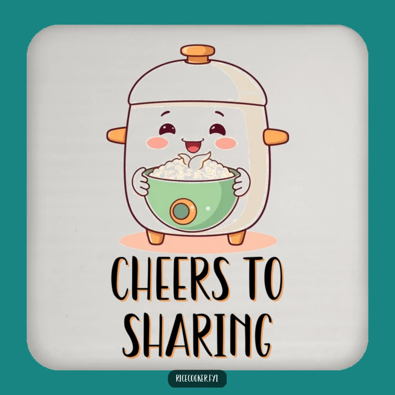 Funny Happy Rice Cooker Coaster: Protect Furniture!