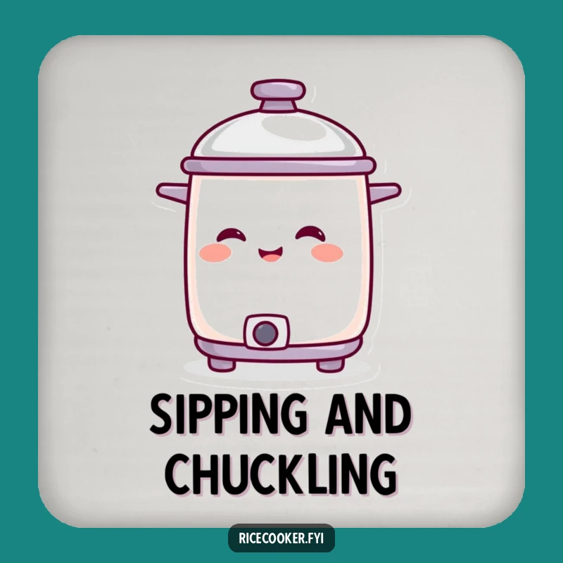 Funny Amused Cooker Coaster: Protect Surfaces with a Smiling Design Gift