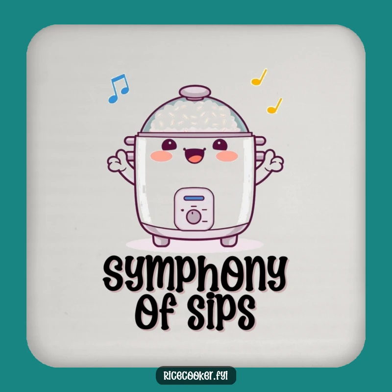 Funny Cheerful Rice Cooker Coaster: Protect Furniture!