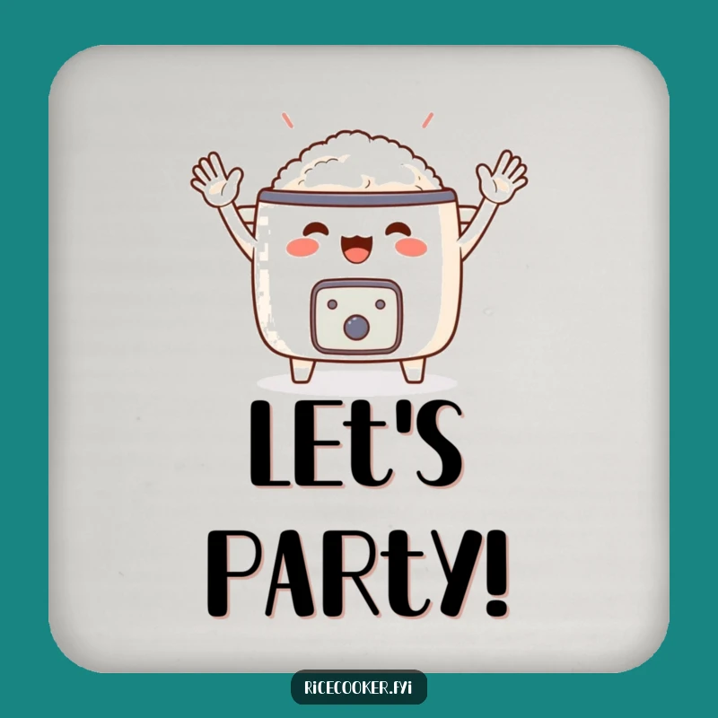 Funny Cheering Rice Cooker Coaster: Protect Surfaces with Humorous Flair Gift