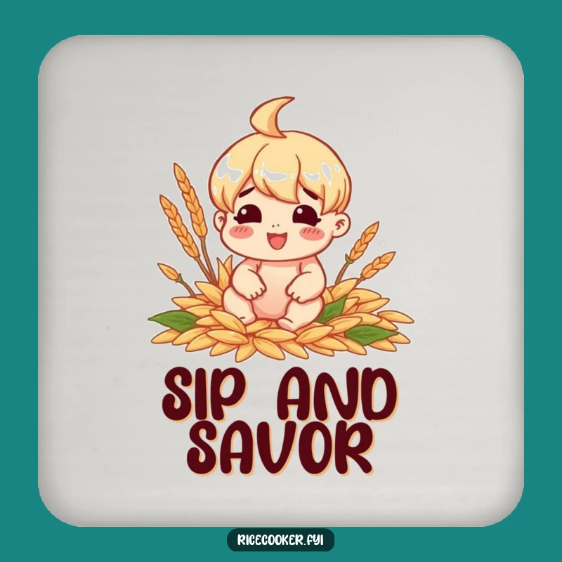 Funny Grain Lover Coasters: Protect Your Table with Foodie Flair