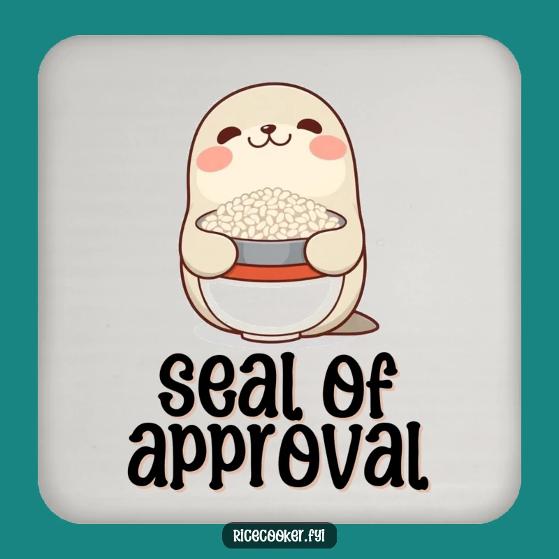 Funny Seal Rice Balance Coaster: Protect Your Furniture with Finesse!