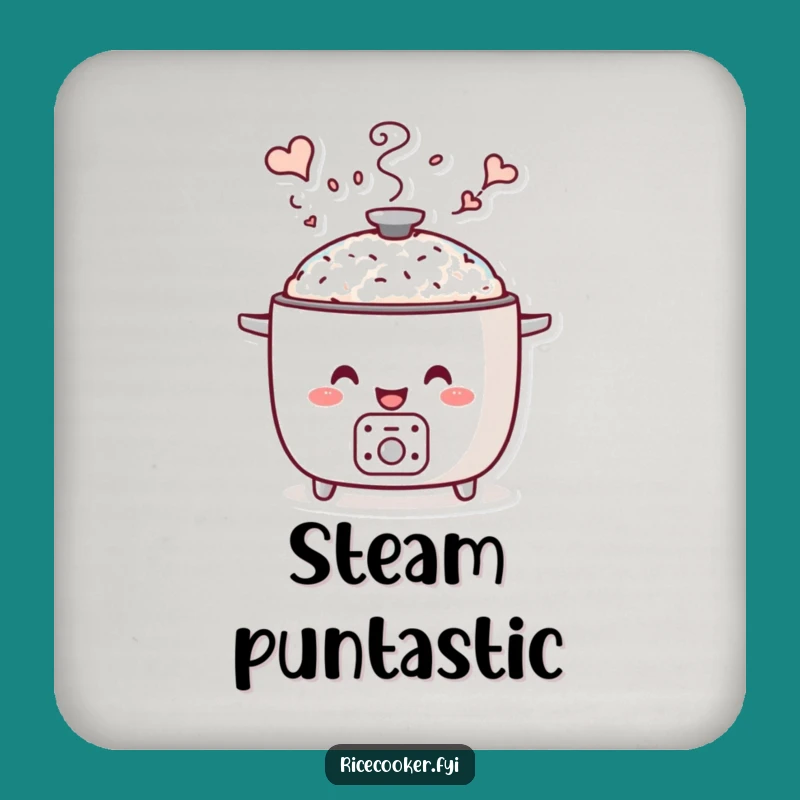 Funny Whimsical Steam Drink Coaster - Protect Surfaces with Magic
