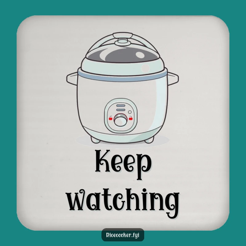 Funny Bouncy Rice Cooker Coaster: Protect Surfaces with Quirky Flair as a Gift