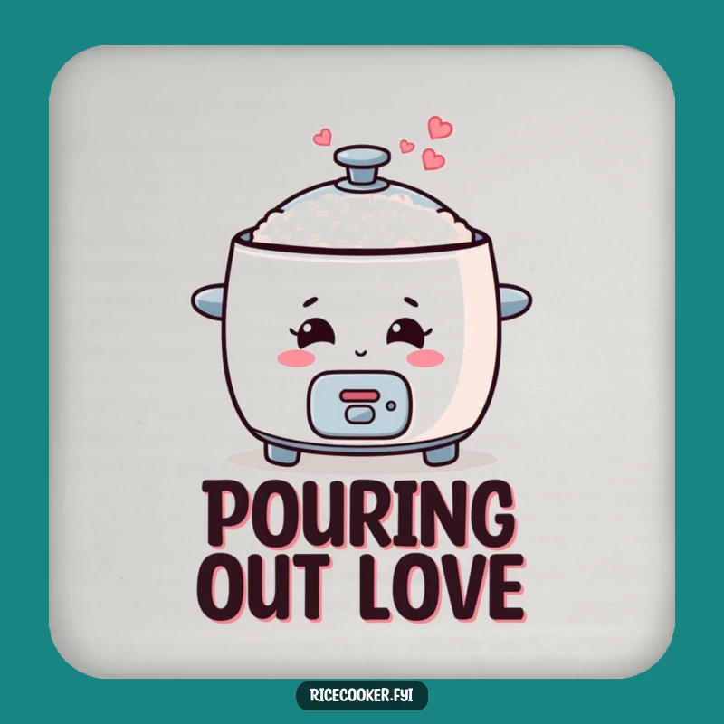Funny Rice Cooker Coasters, Protect Surfaces with Cute Charm, Perfect Funny Gift Set