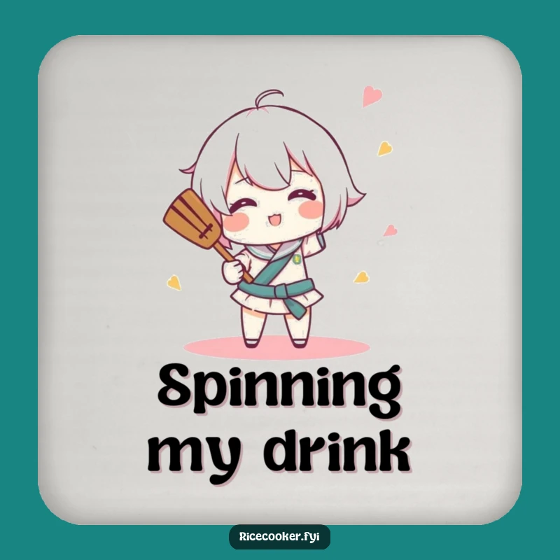 Funny Rice Paddle Coasters (Set of 4): Baton Twirling Protectors - Hilarious Table Gift