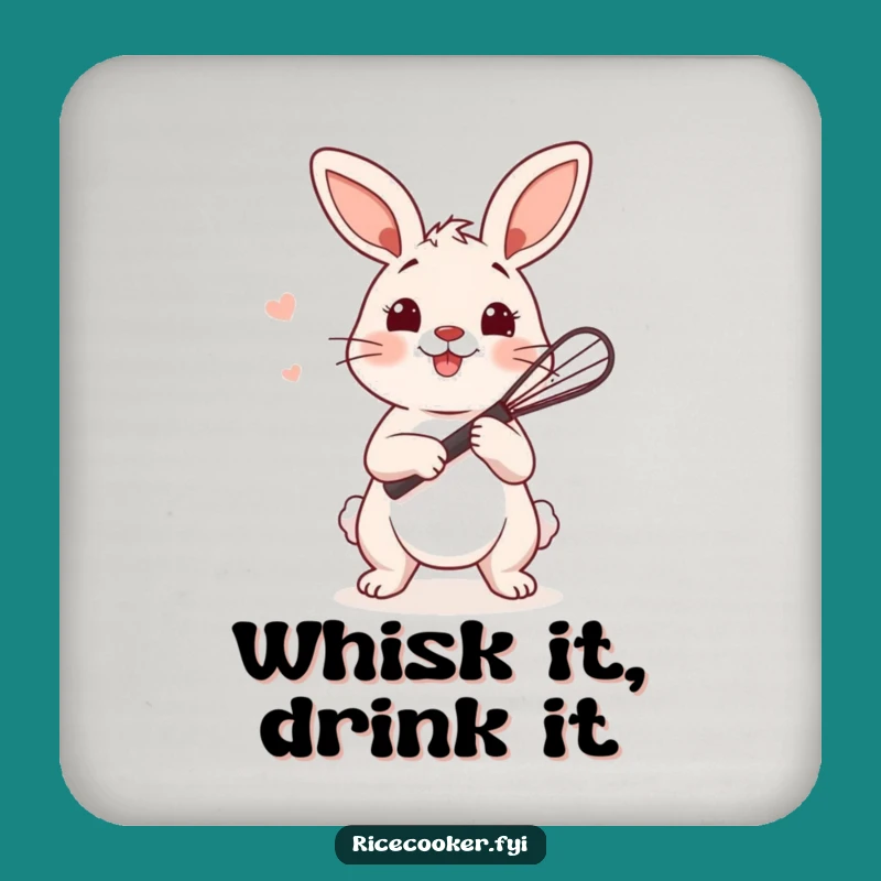 Funny Bunny Whisk Coaster: Protect Surfaces with Cuteness