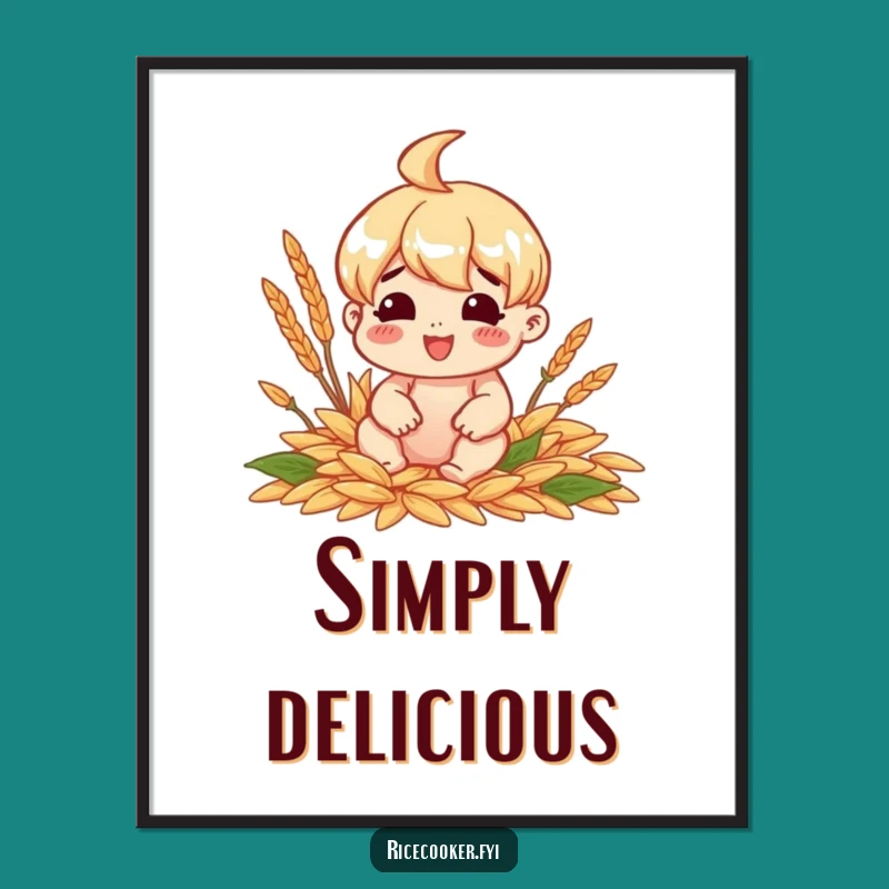 Funny Grain Lover Poster: Delicious Wall Art for Foodie Spaces