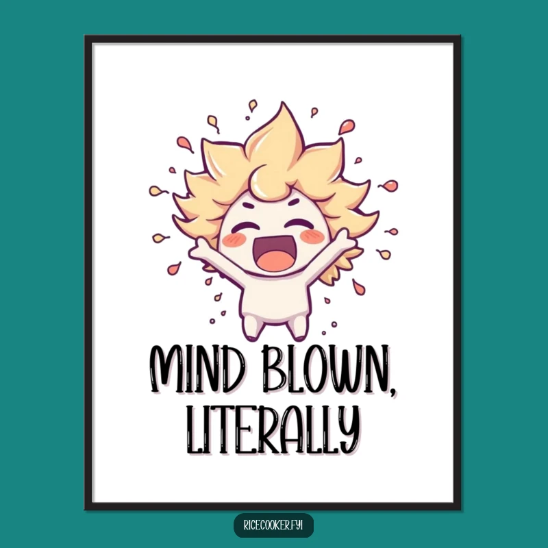 Funny Excitement Burst Poster: Decorate Your Space with Pure Joy and Energy Gift