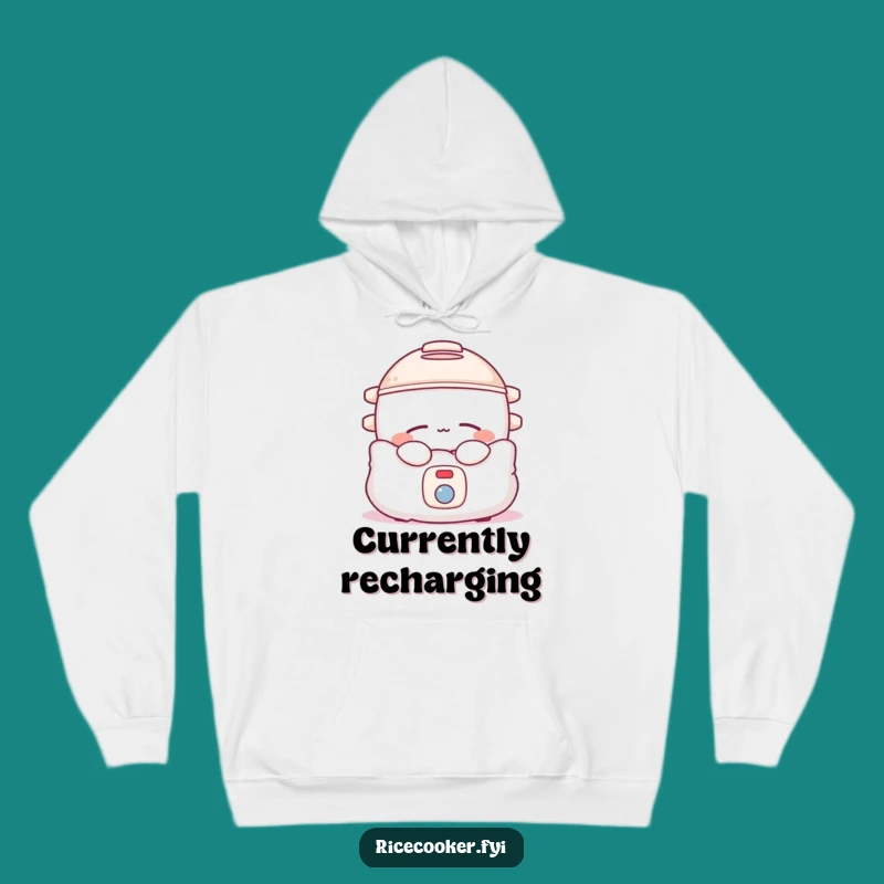 Funny Sleepy Rice Cooker Hoodie, Snug Pillow Design, Perfect Funny Gift