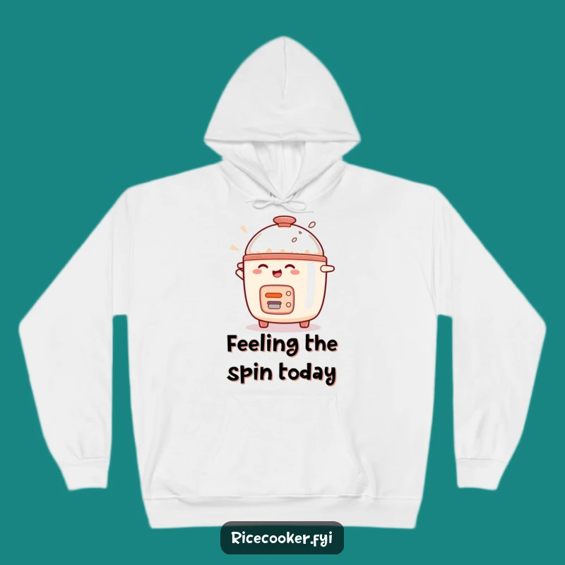 Funny Rice Cooker Hoodie - Cozy Kitchen Fun and Delighted Expression