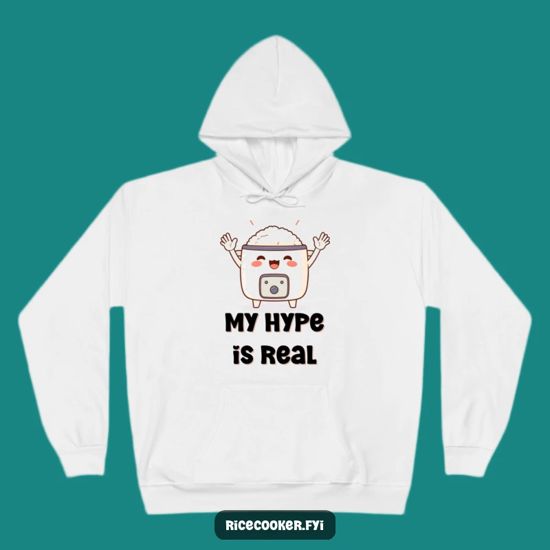 Funny Cheering Rice Cooker Hoodie: Cozy and Humorous Gift for Foodies