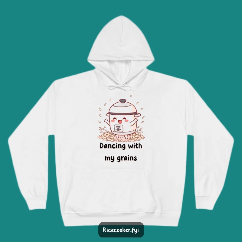 Funny Dancing Rice Cooker Hoodie, Cozy Grain Dance Sweatshirt, Humorous Winter Gift