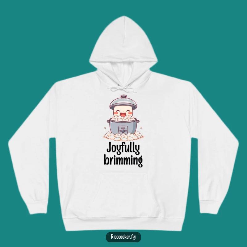 Funny Joyful Rice Cooker Hoodie - Cozy Spill, Perfect Warm Humorous Gift