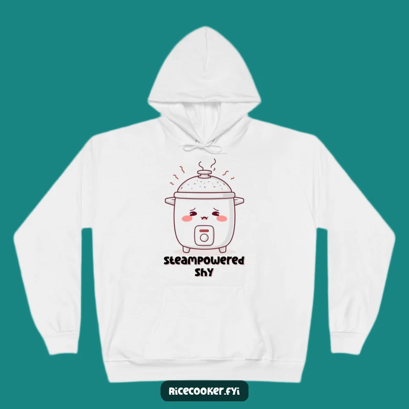 Funny Blushing Rice Cooker Hoodie: Cozy Embarrassment!