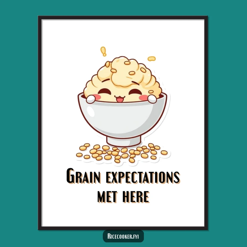 Free Printable Wall Art: Bowl's Grain Spill, Playful Decor Download