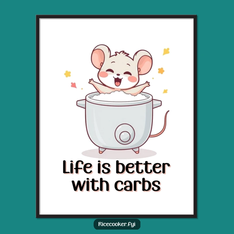 Funny Free Printable Mouse Wall Art: Dancing Chef Downloadable Decor