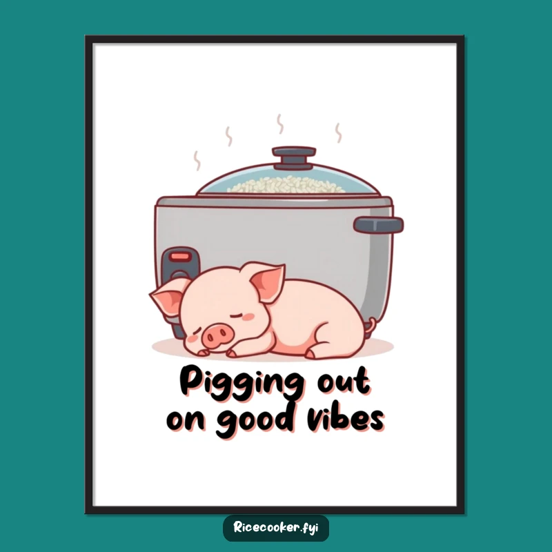 Funny Free Printable Wall Art: Piglet's Naptime Bliss - Downloadable Decor