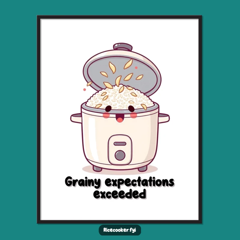 Free Printable Rice Cooker Wall Art: Dancing Grains Surprise Downloadable Decor