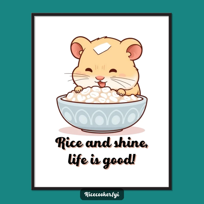 Funny Free Printable Hamster Wall Art: Delighted Diner Downloadable Decor