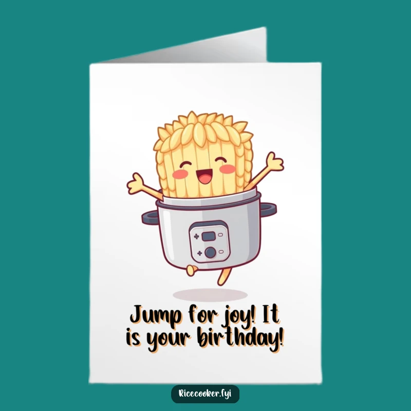 Free Printable Joyful Rice Birthday Card - Funny Downloadable Gift