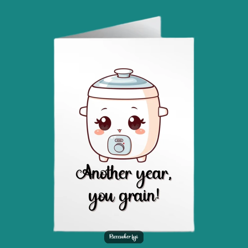 Free Printable Winking Rice Cooker Birthday Card - Cheeky Downloadable Gift!
