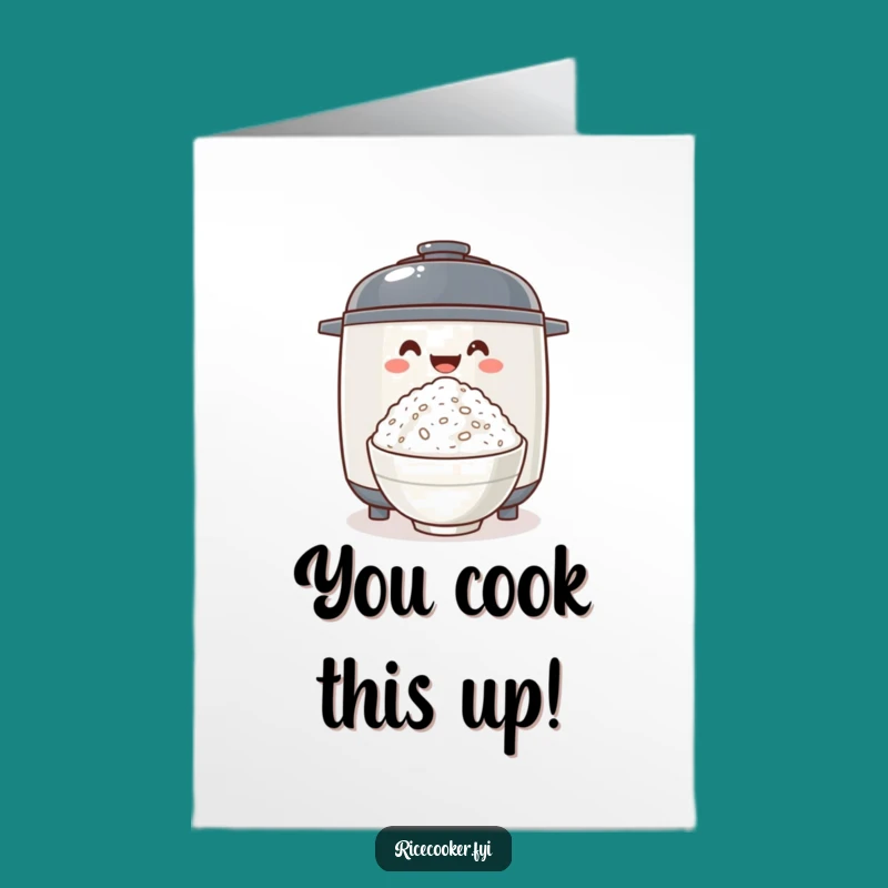 Free Printable Congrats Card: Rice Cooker Bowl - Delicious Downloadable Gift