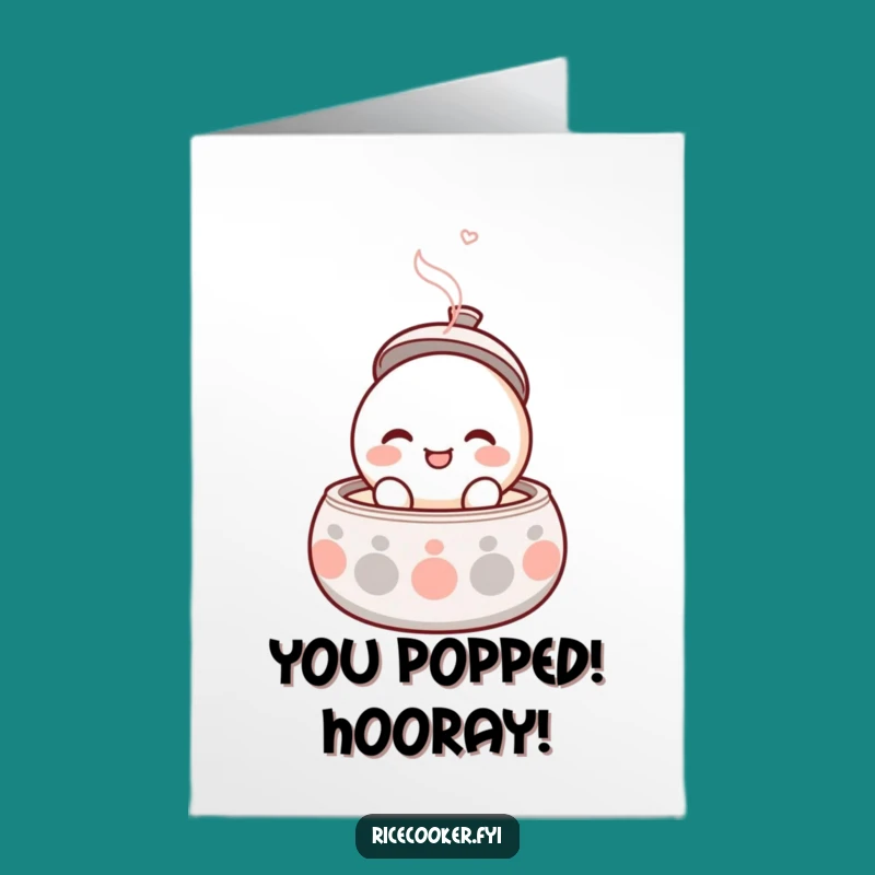 Free Printable Congrats: Popping Lid Celebration Downloadable