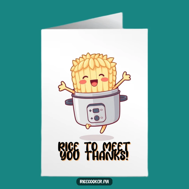 Free Printable Joyful Rice Thank You Card - Funny Downloadable Gratitude