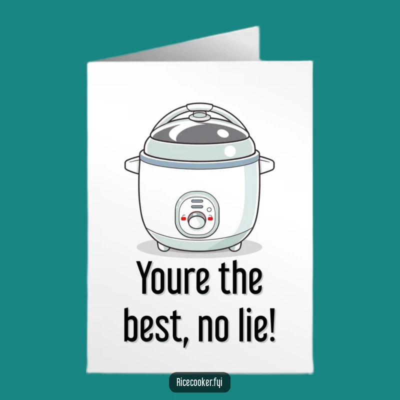Free Printable Thank You Card: Bouncy Rice Cooker, Funny Downloadable Gift
