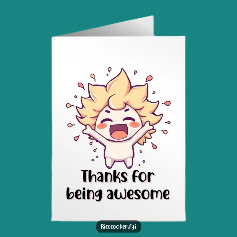 Free Printable Thank You Card: Excited Gratitude - Funny Downloadable