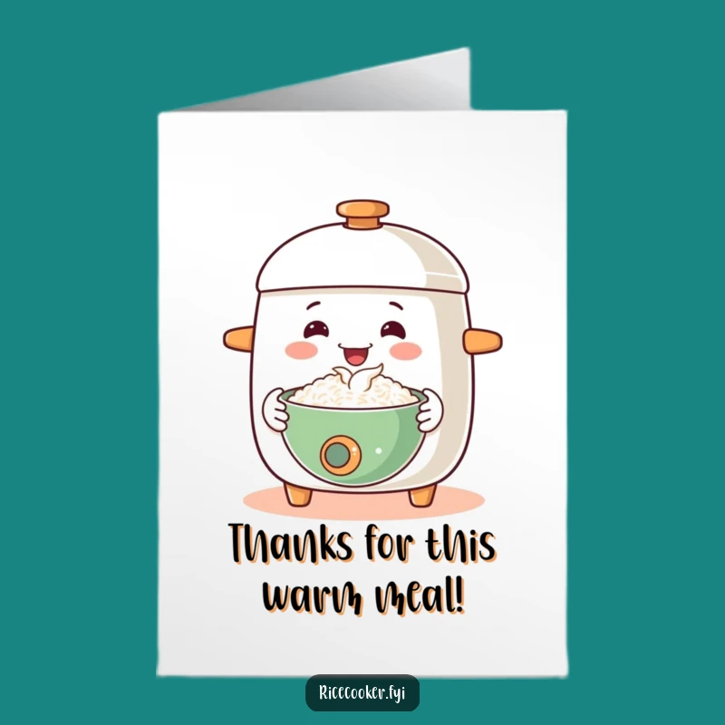 Free Printable Thank You Card: Happy Rice Cooker Host - Downloadable Gift