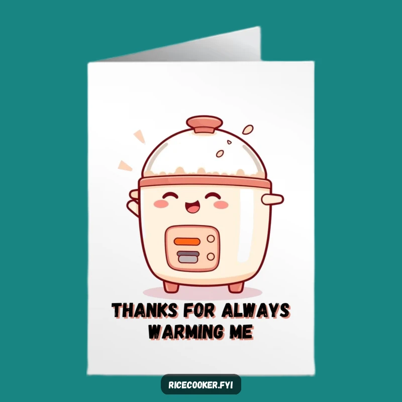 Free Printable Thank You Card: Rice Cooker Gratitude Spin - Downloadable Gift!
