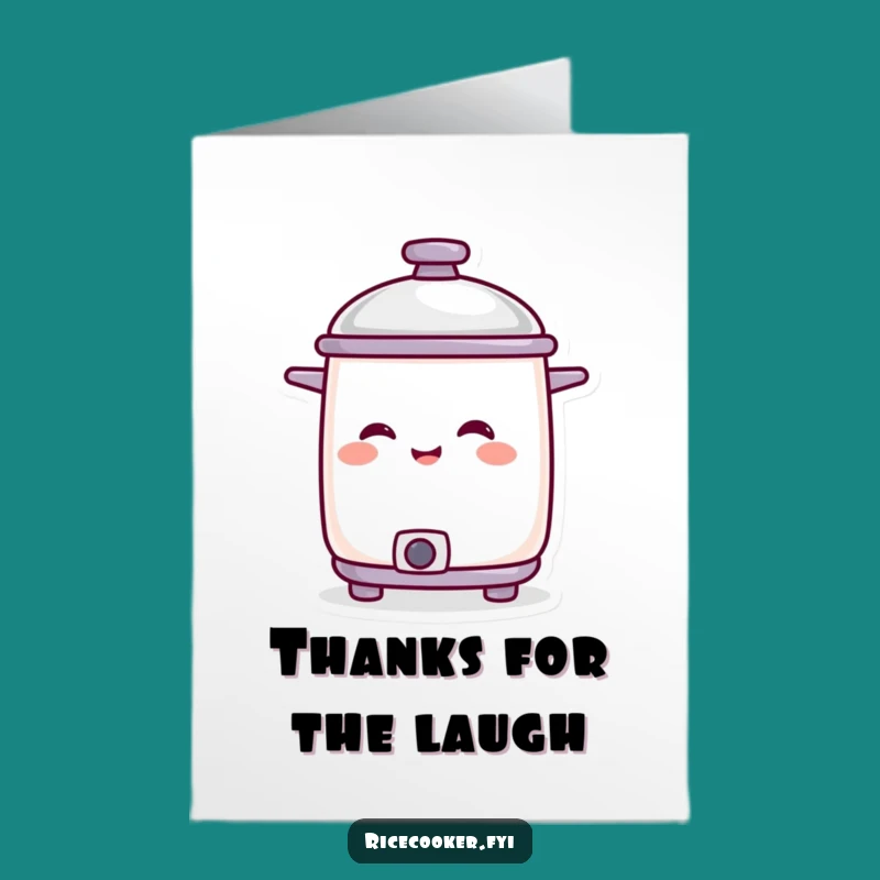 Free Printable Thank You Card: Amused Cooker, Humorous Downloadable Gift of Thanks