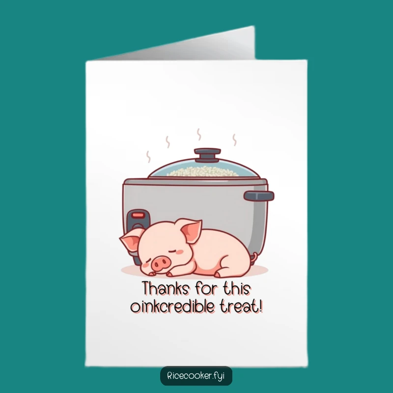 Free Printable Thank You Card: Piglet's Peaceful Thanks - Cozy Downloadable