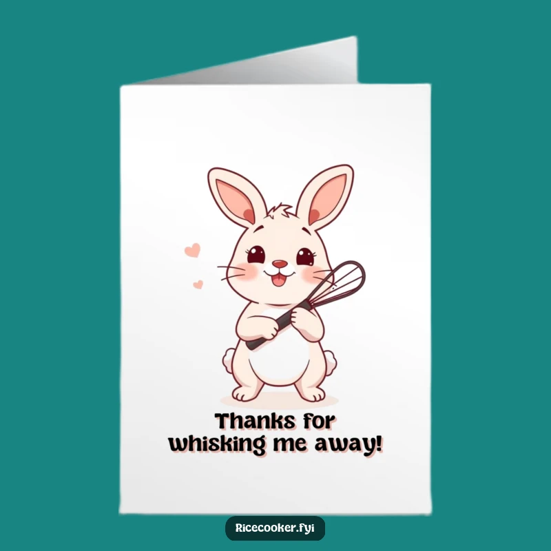 Free Printable Thank You Card: Bunny Whisk Gratitude - Print Gifting!